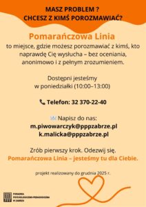 pomarańczowa linia
