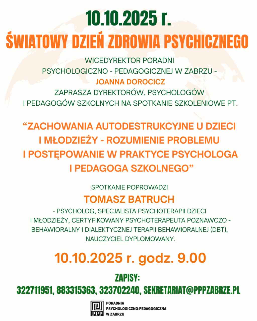 10.10.2025 r. Swiatowy Dzień Zdrowia Psychicznego