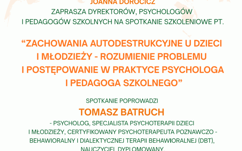 10.10.2025 r. Swiatowy Dzień Zdrowia Psychicznego